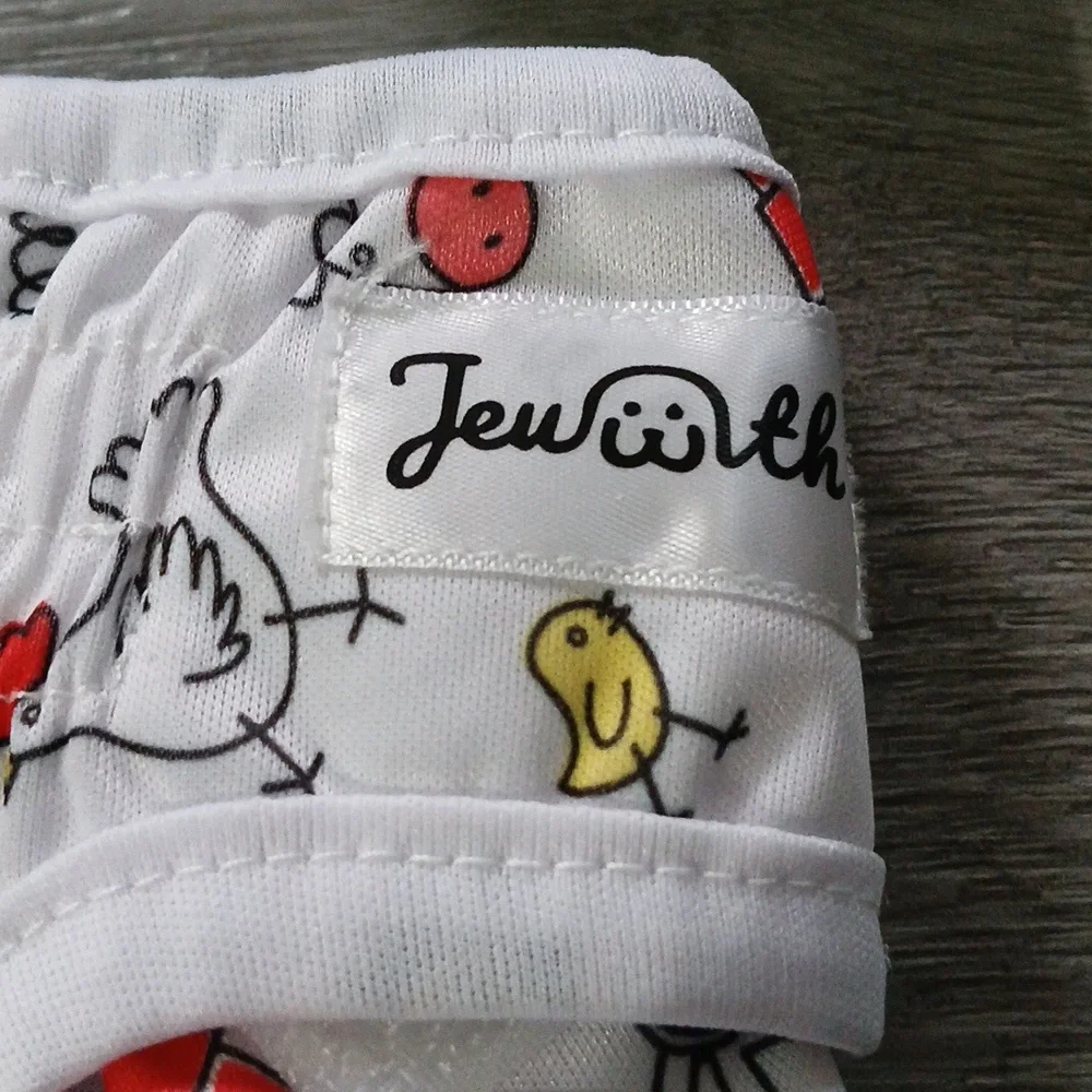 Jeworth Set of 3 Female Reusable Dog Diapers Sz M Waist 12_15